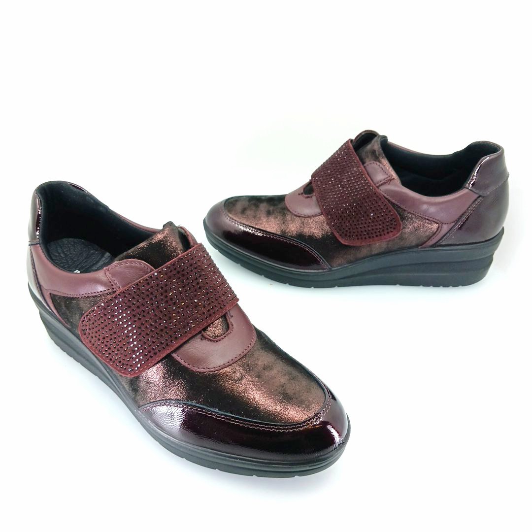 IMAC 607590 (μπορντώ) γυναικεία sneakers