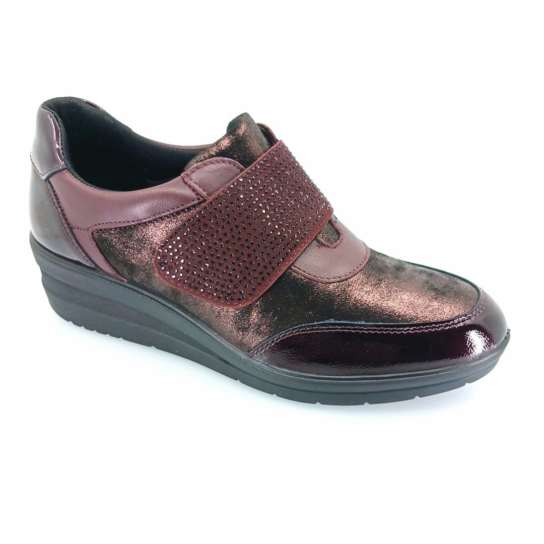 imac-607590-bordo-1 IMAC 607590 (μπορντώ) γυναικεία sneakers