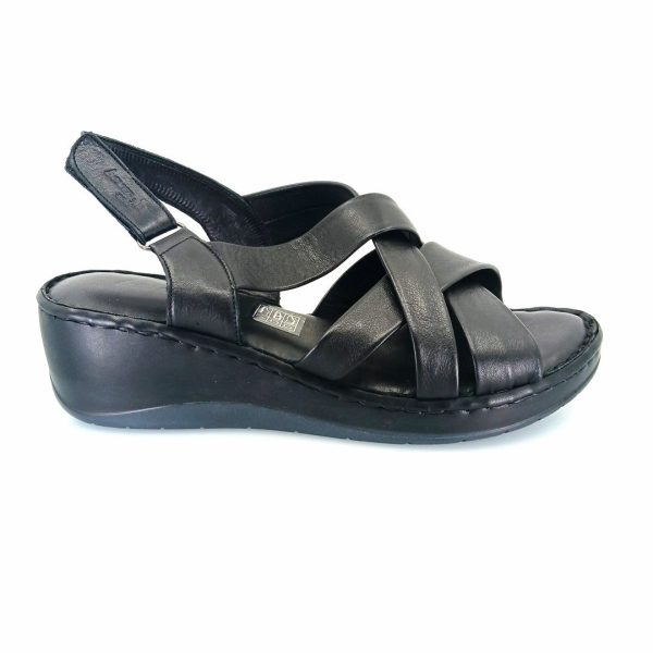Boxer 98169 (μαύρο) γυναικείες πλατφόρμες