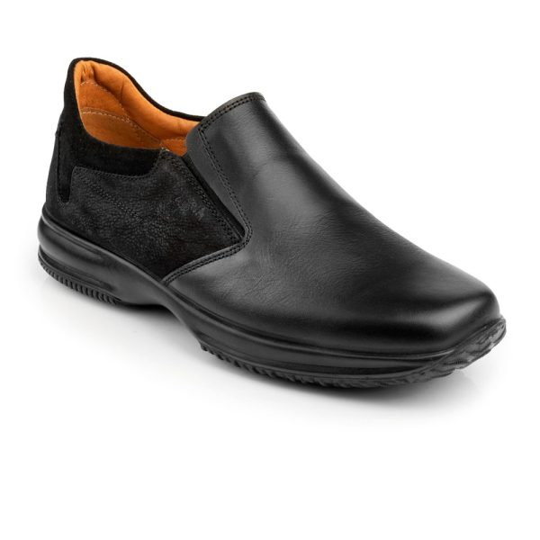 Boxer 12122 (μαύρο) ανδρικά slip-on