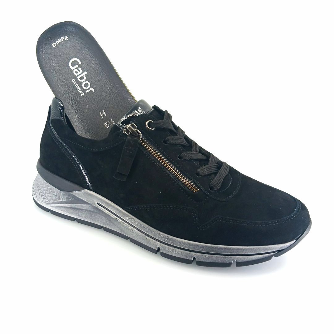 Gabor 96.587.47 γυναικεία sneakers (μαύρο)