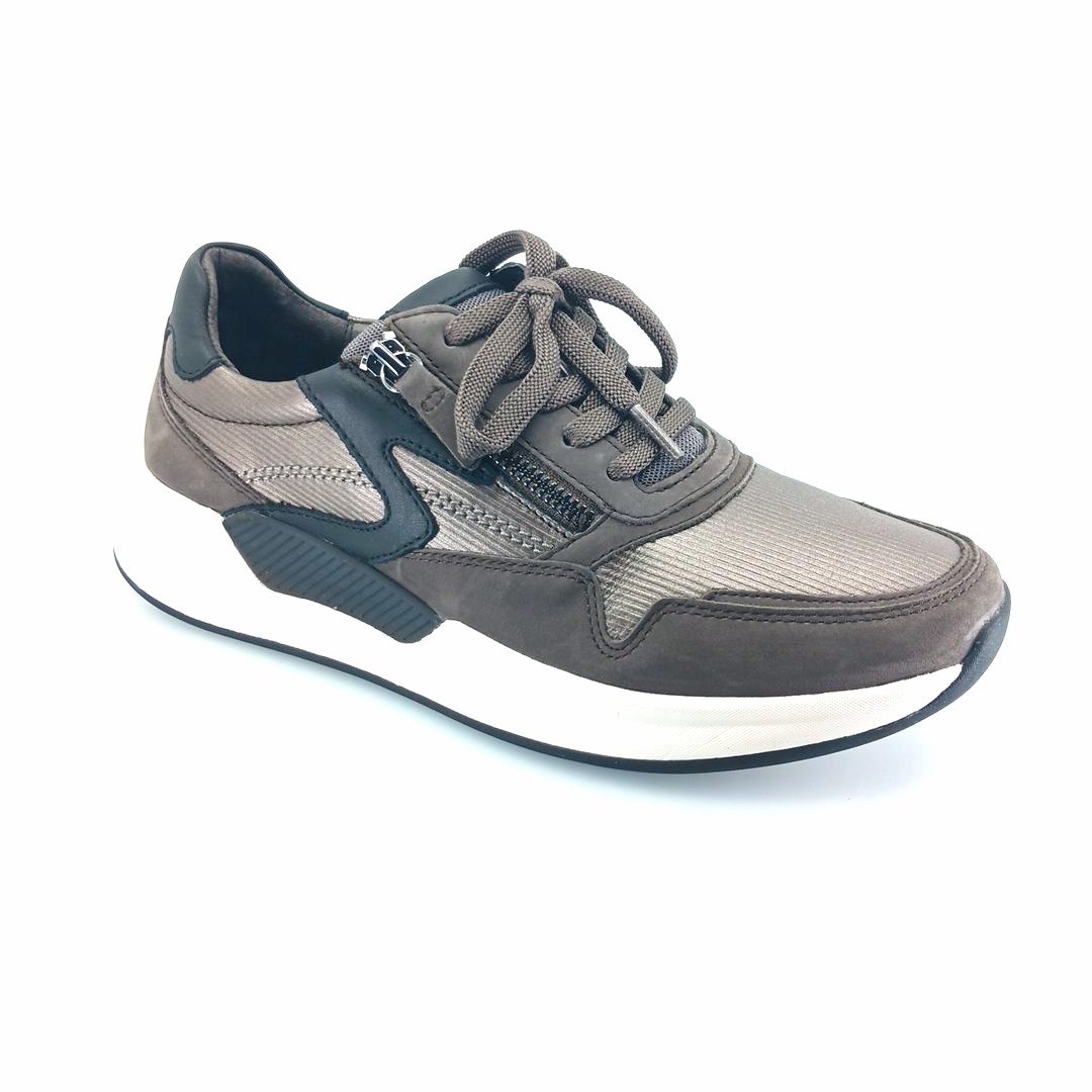 rolling-36.957.65-taupe-1 Gabor 36.957.65 γυναικεία sneakers (fango)