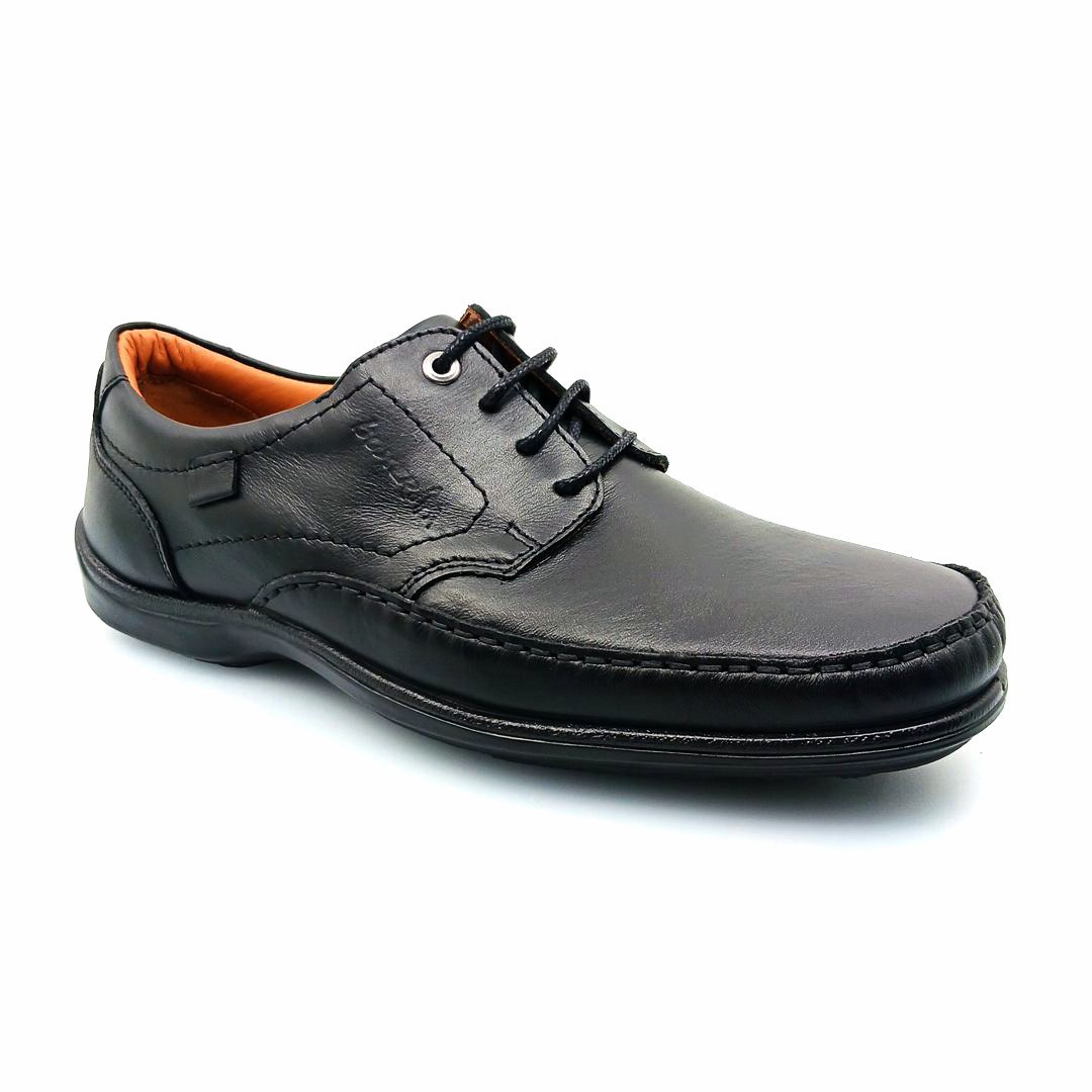 boxer-15362-black-1 Boxer 15362 (μαύρο) ανδρικά δετά μοκασίνια