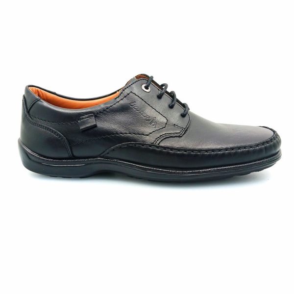 Boxer 15362 (μαύρο) ανδρικά δετά μοκασίνια