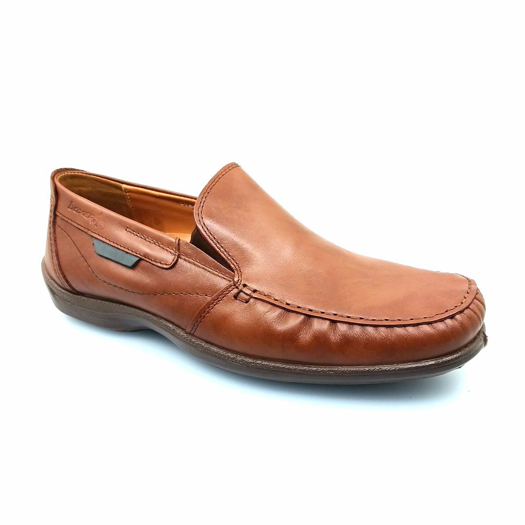 boxer-15360-tan-1 Boxer 15360 (ταμπα) ανδρικά slip-on μοκασίνια