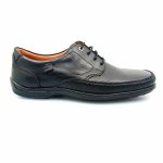 Boxer 15362 (μαύρο) ανδρικά δετά μοκασίνια
