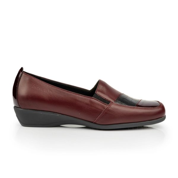 Boxer 52948 (μπορντώ) γυναικεία slip-on