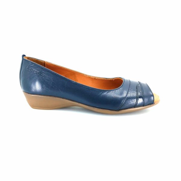 Boxer 52962 (μπλε) flat peep toes