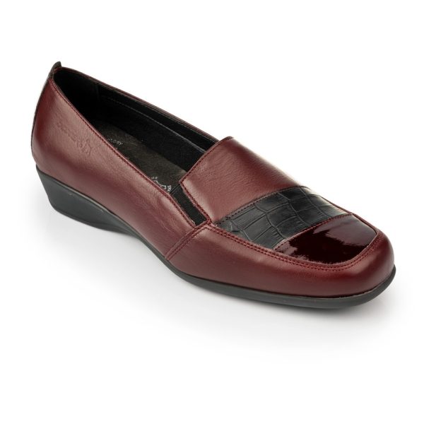Boxer 52948 (μπορντώ) γυναικεία slip-on