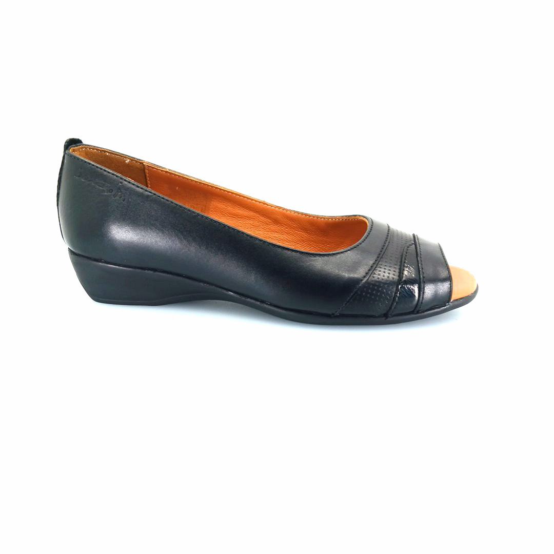 Boxer 52962 (μαύρο) flat peep toes