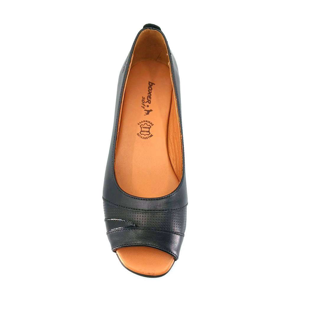 Boxer 52962 (μαύρο) flat peep toes