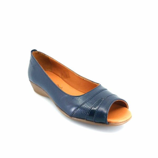 Boxer 52962 (μπλε) flat peep toes