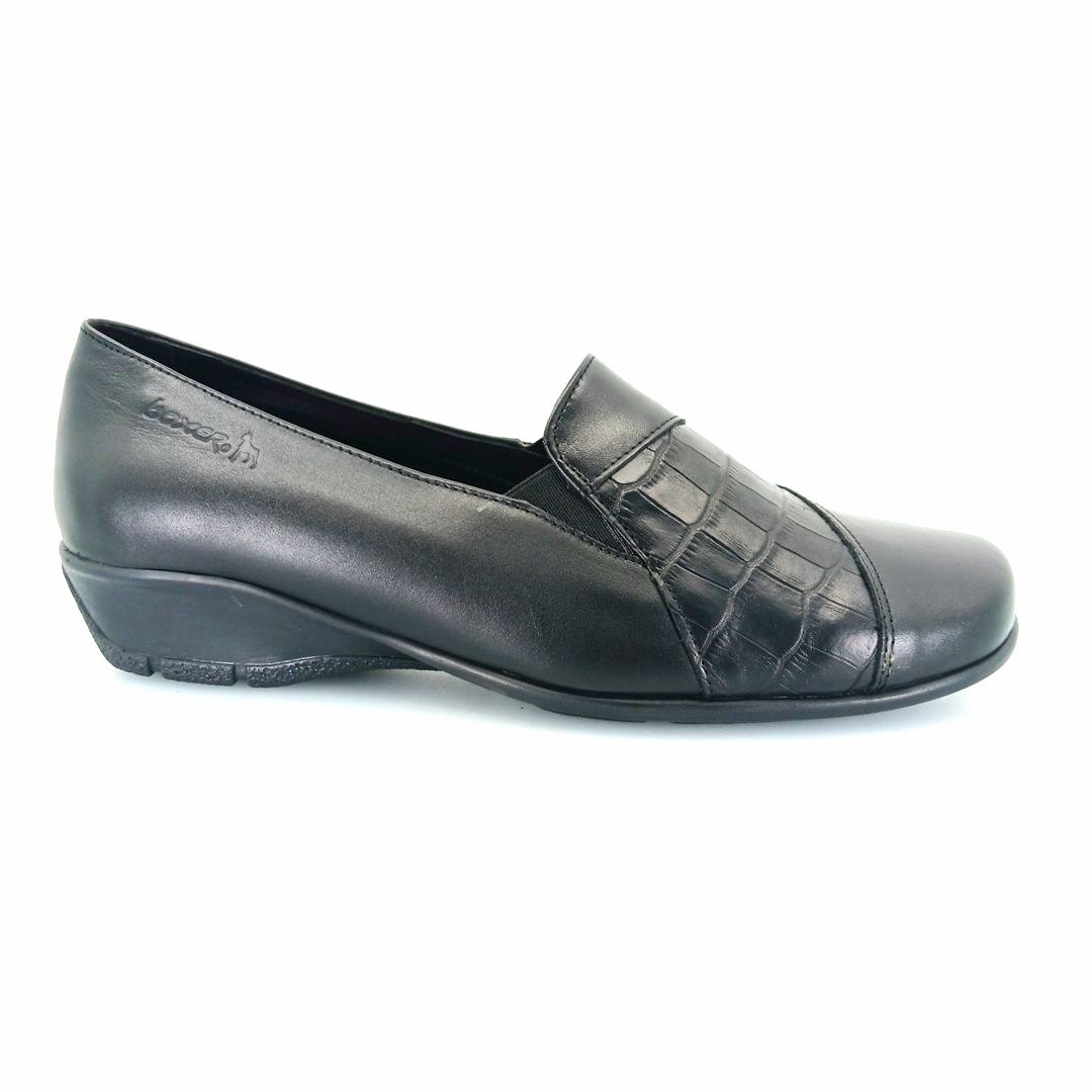 Boxer 52952 (μαύρο) γυναικεία slip-on