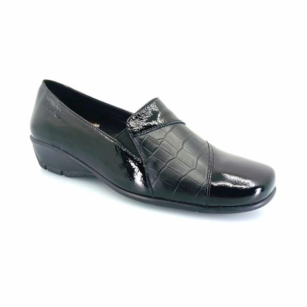 Boxer 52952 (λουστρίνι) γυναικεία slip-on