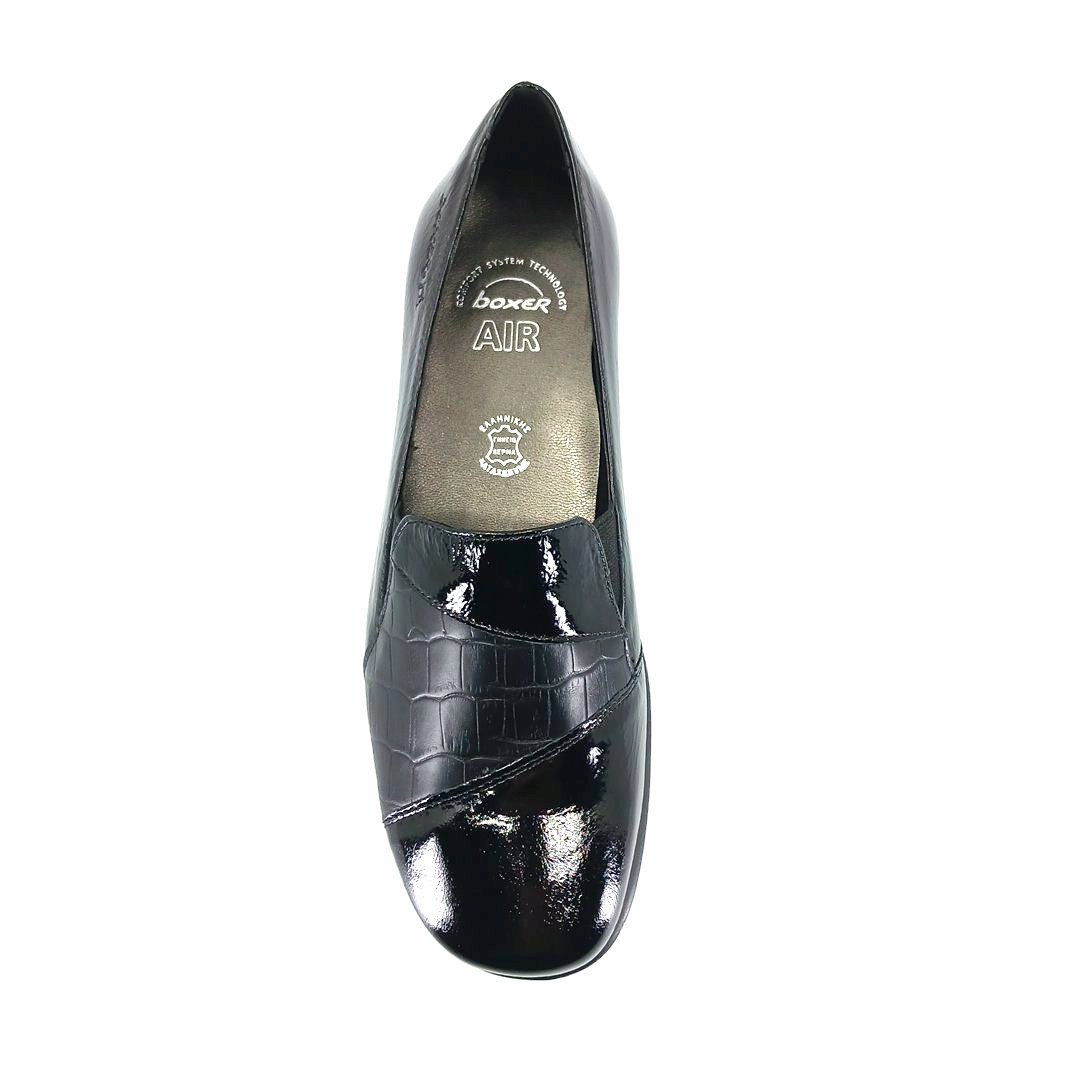 Boxer 52952 (λουστρίνι) γυναικεία slip-on