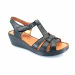Boxer 98260 (μαύρο) γυναικείες πλατφόρμες