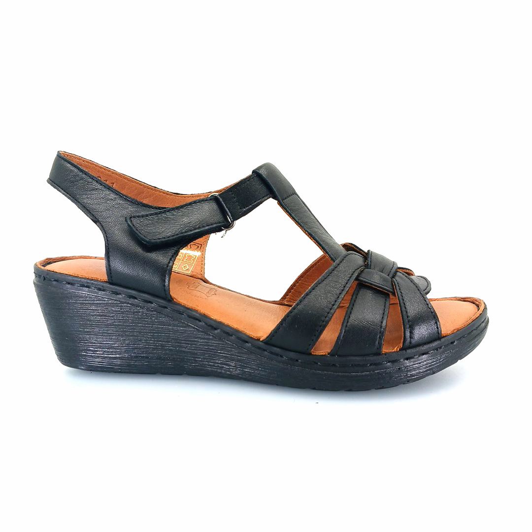 Boxer 98260 (μαύρο) γυναικείες πλατφόρμες