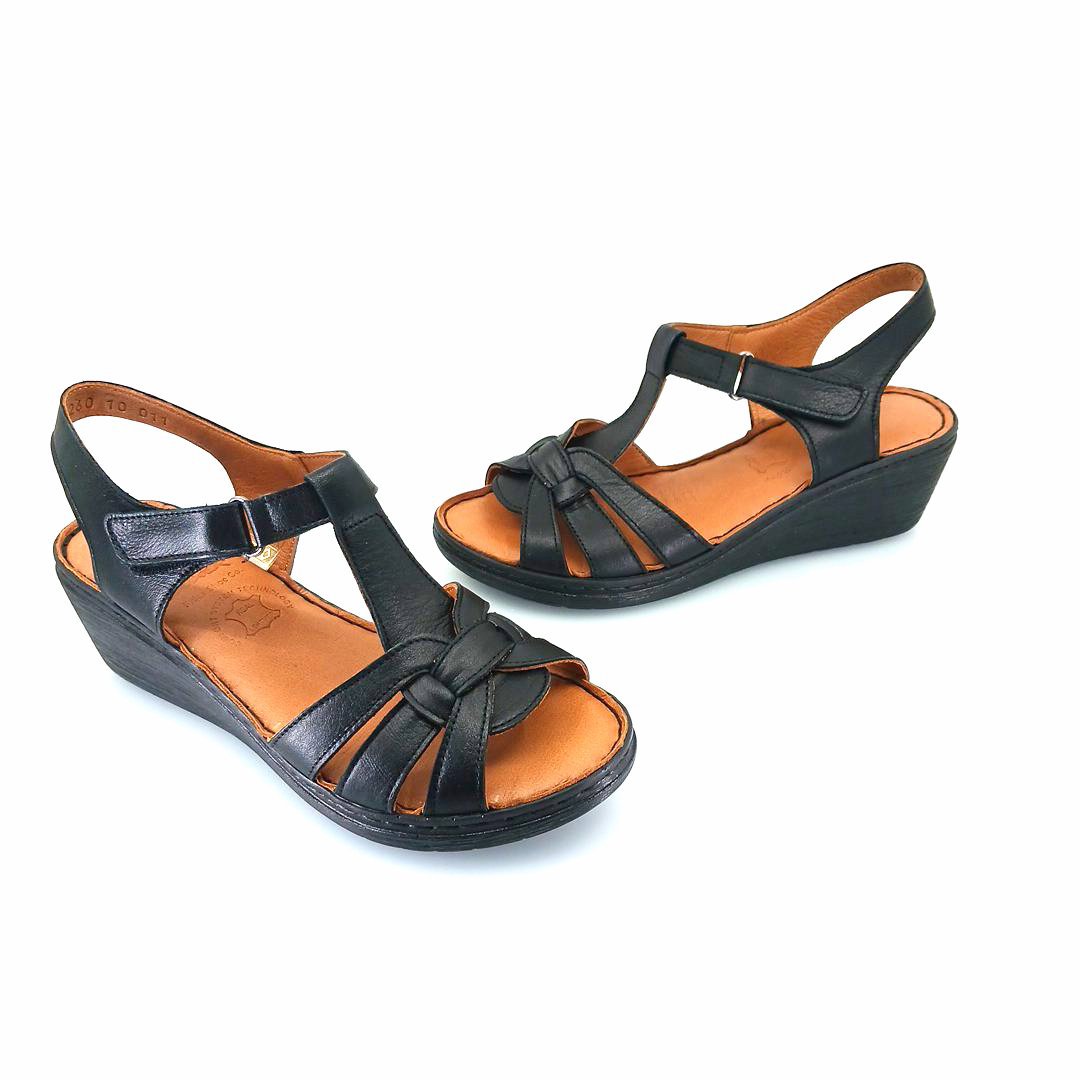 Boxer 98260 (μαύρο) γυναικείες πλατφόρμες