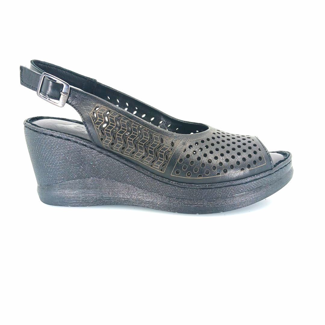 Boxer 98287 (μαύρο) γυναικείες πλατφόρμες