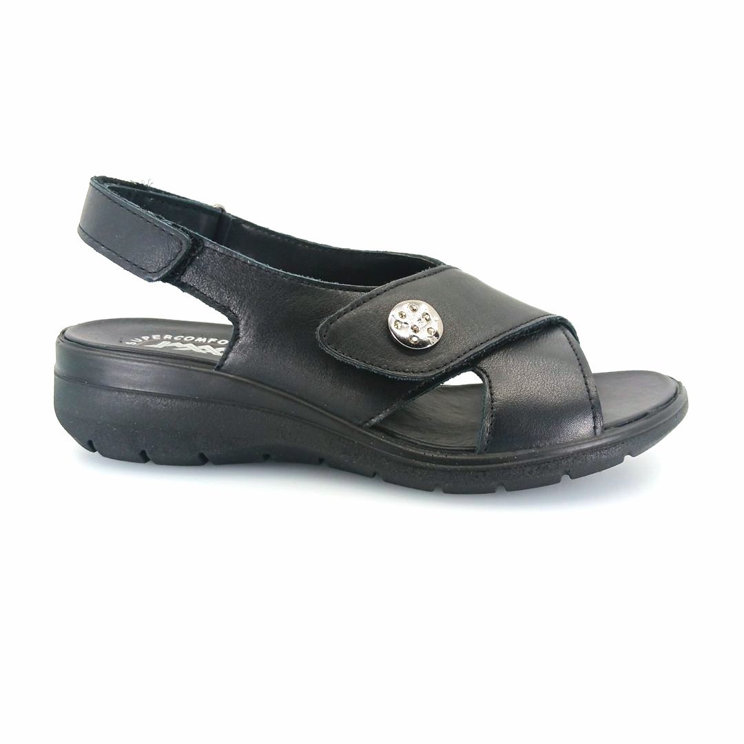 IMAC 156860 (μαύρο) γυναικεία πέδιλα