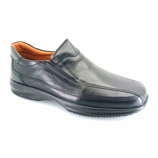 Boxer 12133 (μαύρo) ανδρικά slip-on