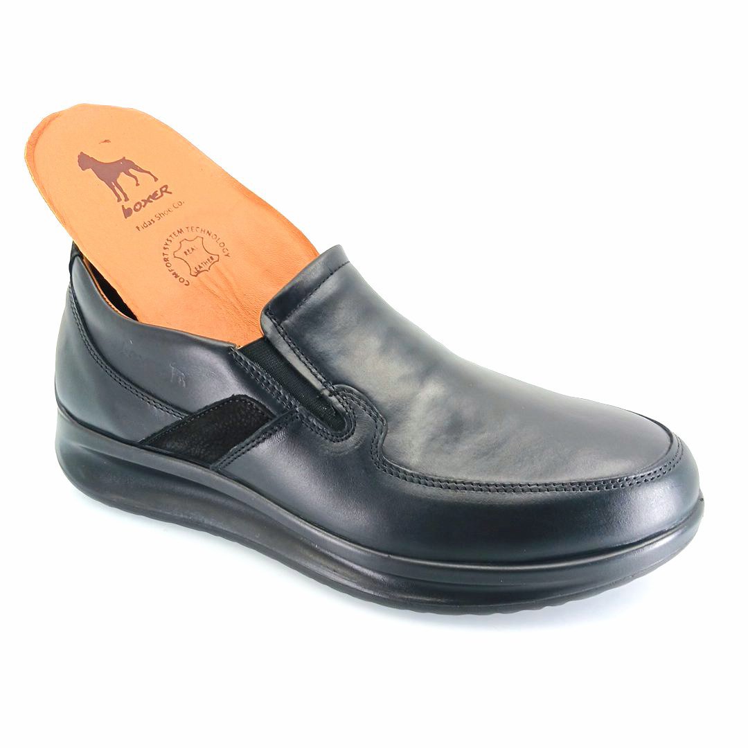 Boxer 16522 (μαύρο) ανδρικά slip-on