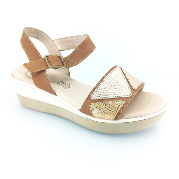 Boxer 82615 (tan) γυναικείες πλατφόρμες