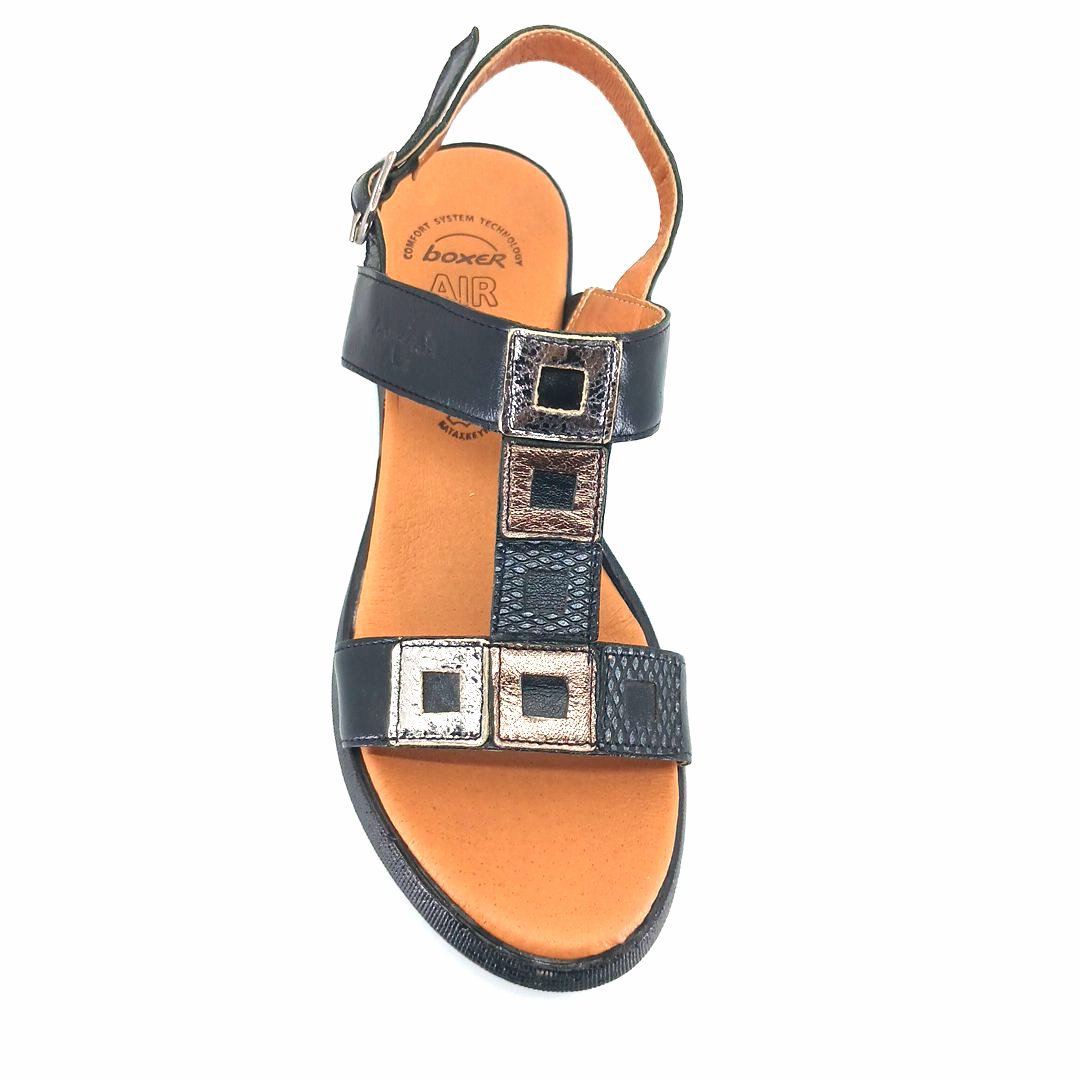 Boxer 82668 (μαύρο) γυναικεία σανδάλια