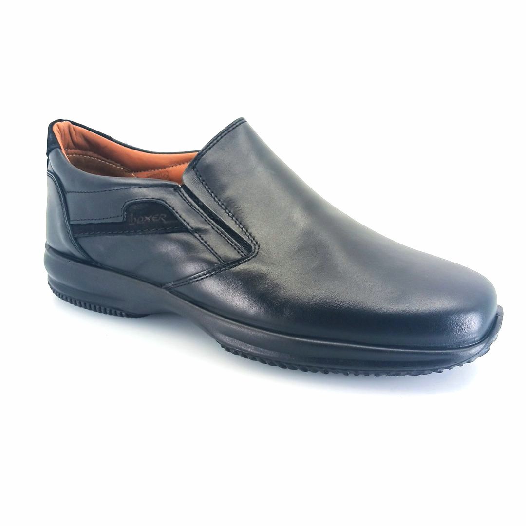 Boxer 12131 (μαύρο) ανδρικά slip-on