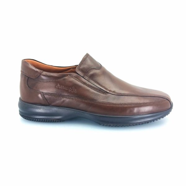 Boxer 12133 (καφέ) ανδρικά slip-on