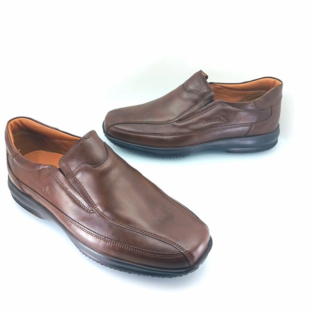 Boxer 12133 (καφέ) ανδρικά slip-on
