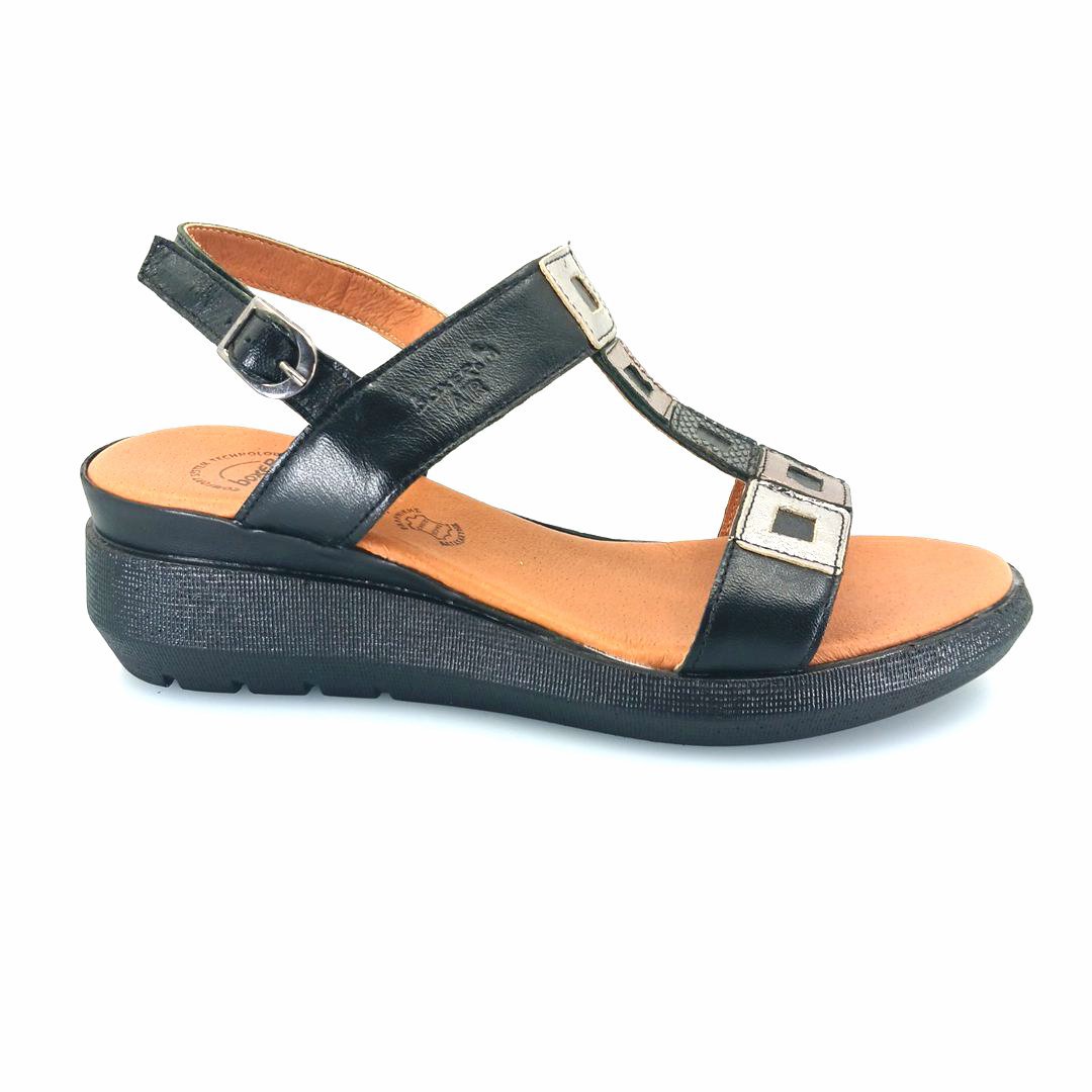 Boxer 82668 (μαύρο) γυναικεία σανδάλια