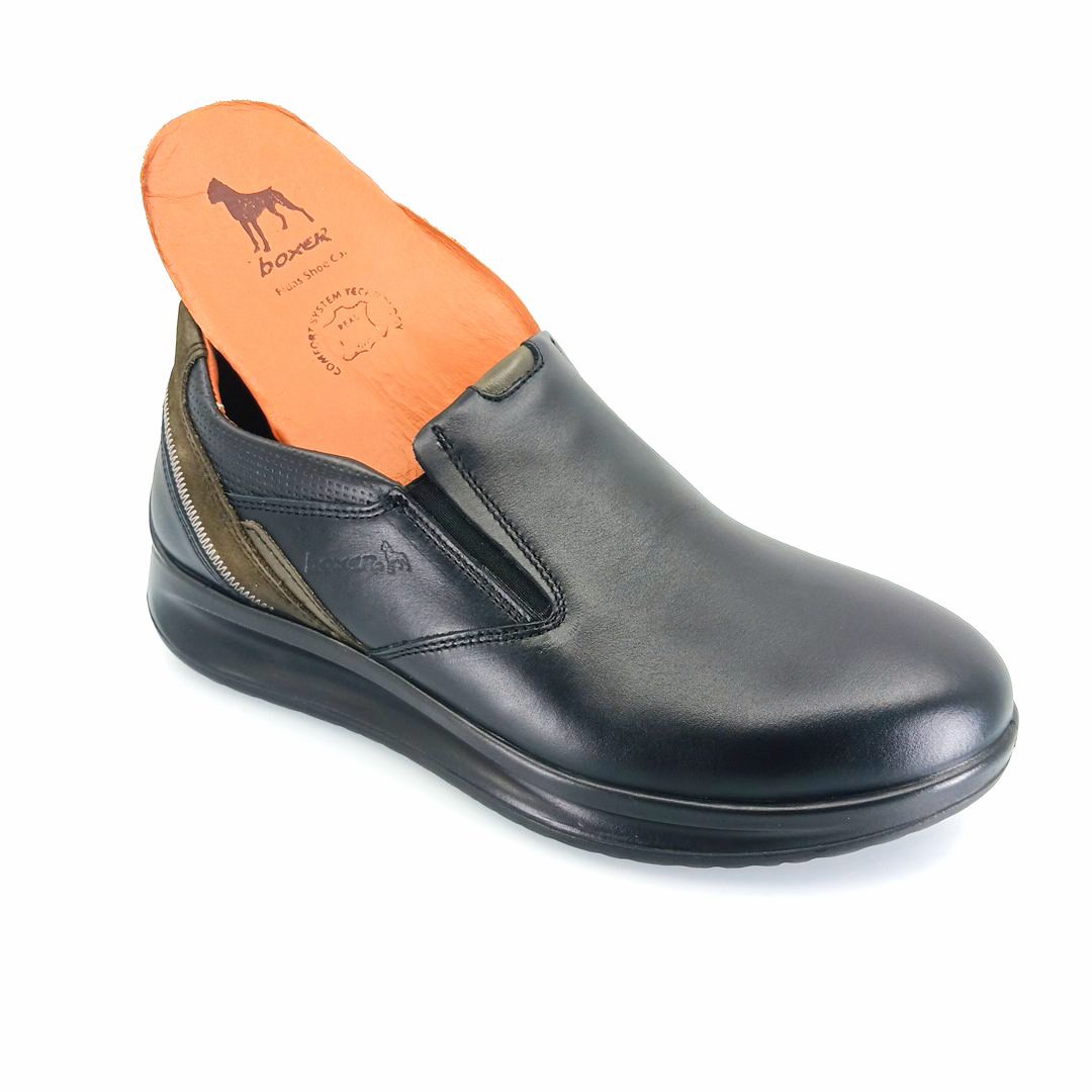 Boxer 16524 (μαύρο) ανδρικά παντοφλέ
