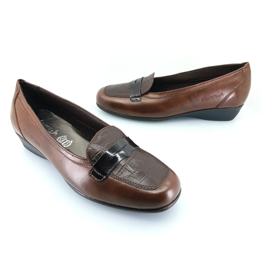 Boxer 52981 (καφέ φολίδες) penny loafers