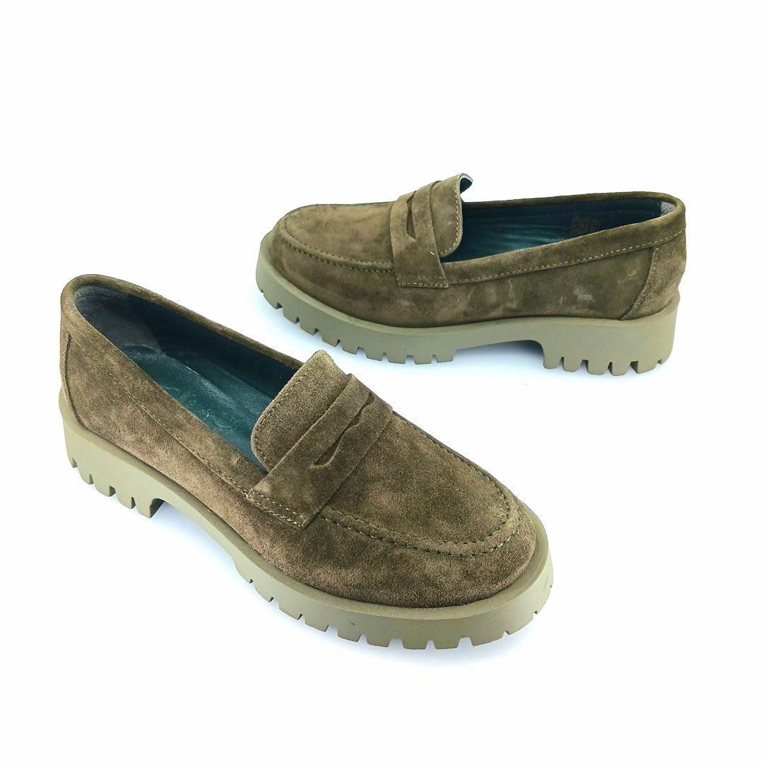 Boxer 98355 (λαδί) chunky loafers