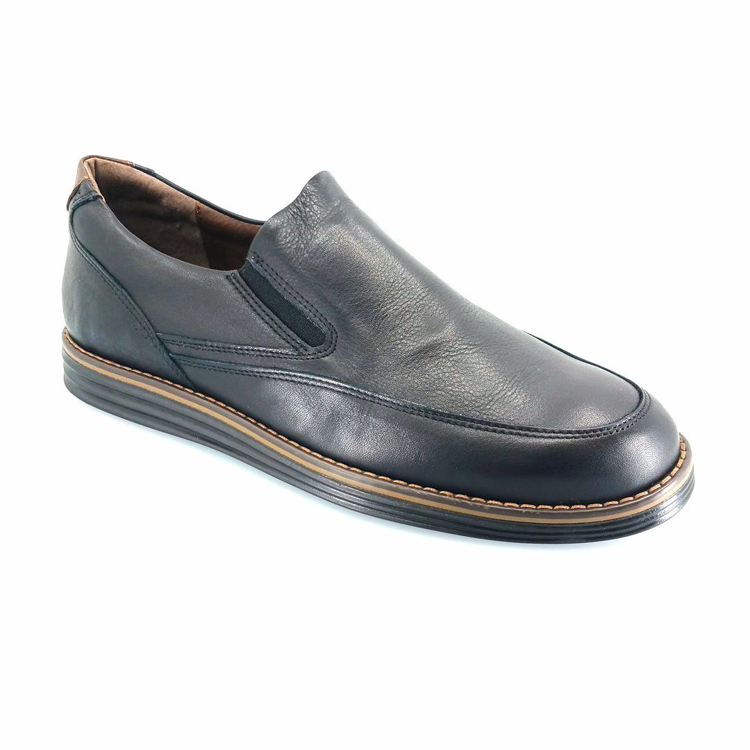 gallen-804-black-1 Gallen 804 (μαύρο) ανδρικά slip-on