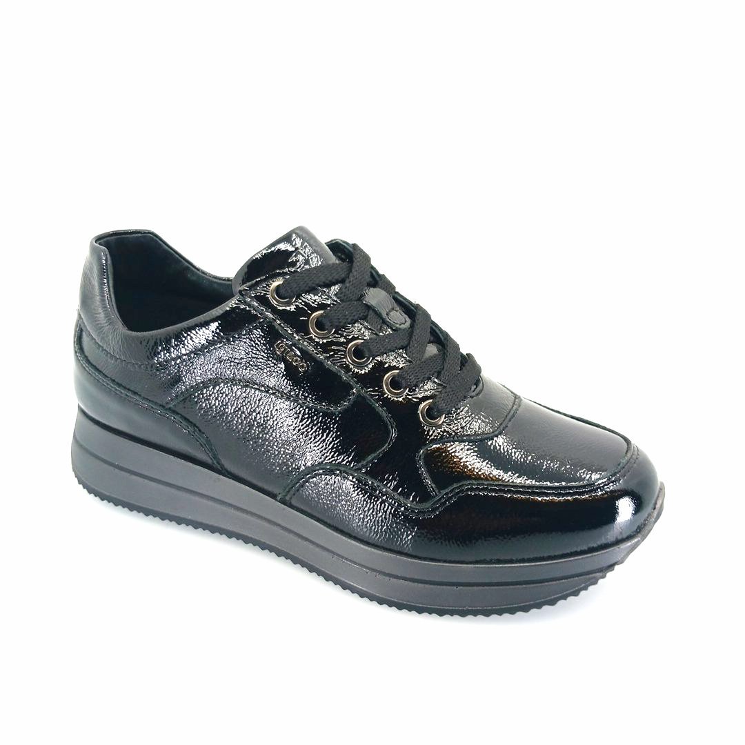 igi&co 4145000 (μαύρο λουστρίνι) γυναικεία sneakers
