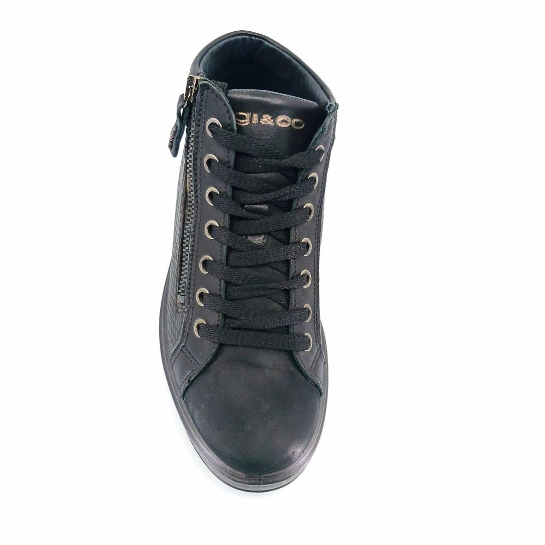 igi&co 4151100 (μαύρο) sneaker ankle boots