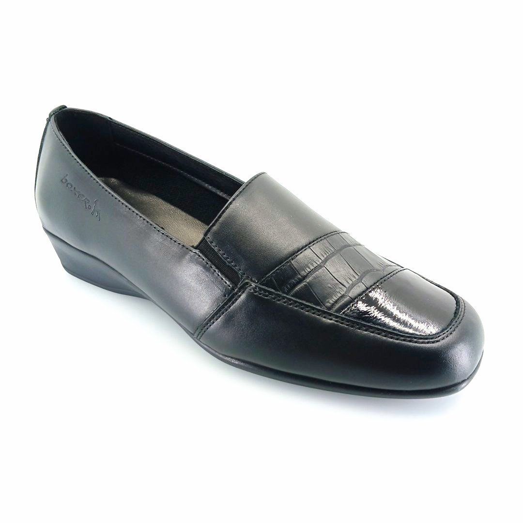 Boxer 52979 (μαύρο) γυναικεία slip-on