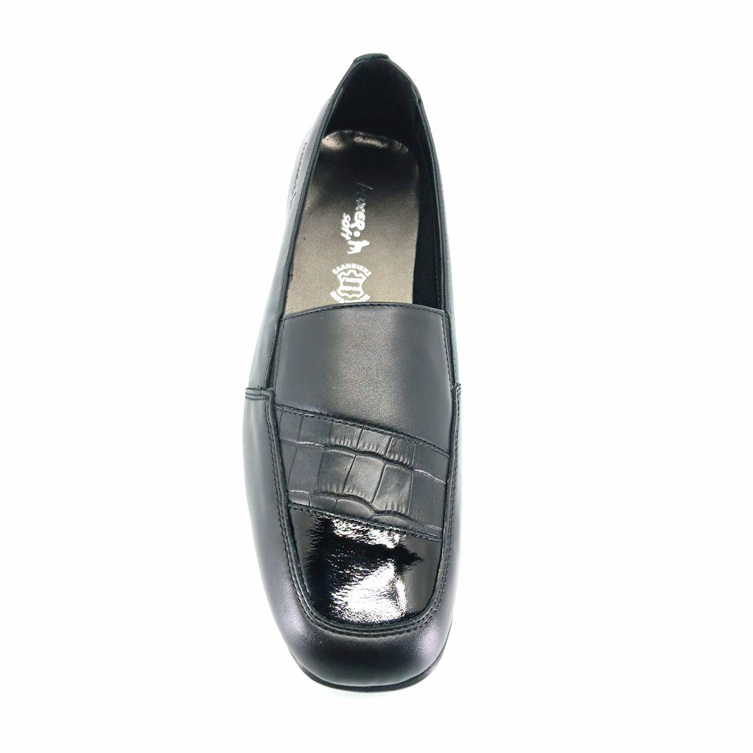 Boxer 52979 (μαύρο) γυναικεία slip-on
