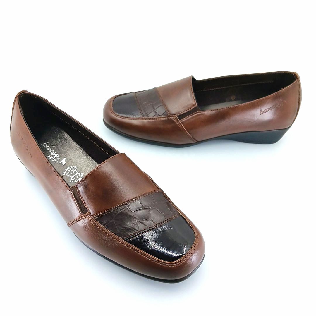 Boxer 52979 (καφέ) γυναικεία slip-on