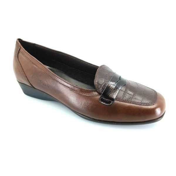 Boxer 52981 (καφέ φολίδες) penny loafers