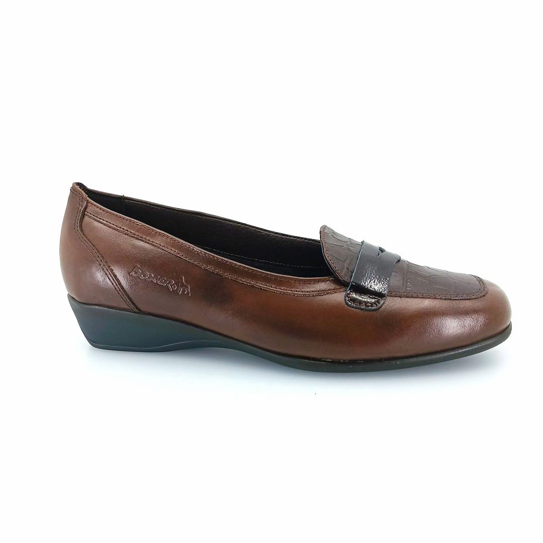 Boxer 52981 (καφέ φολίδες) penny loafers