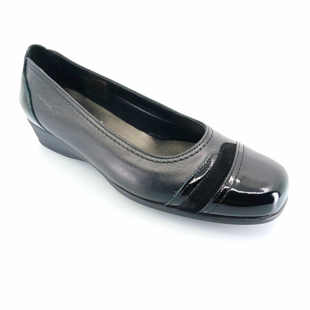 boxer-52982-black-1 Boxer 52982 (μαύρο) flat pumps