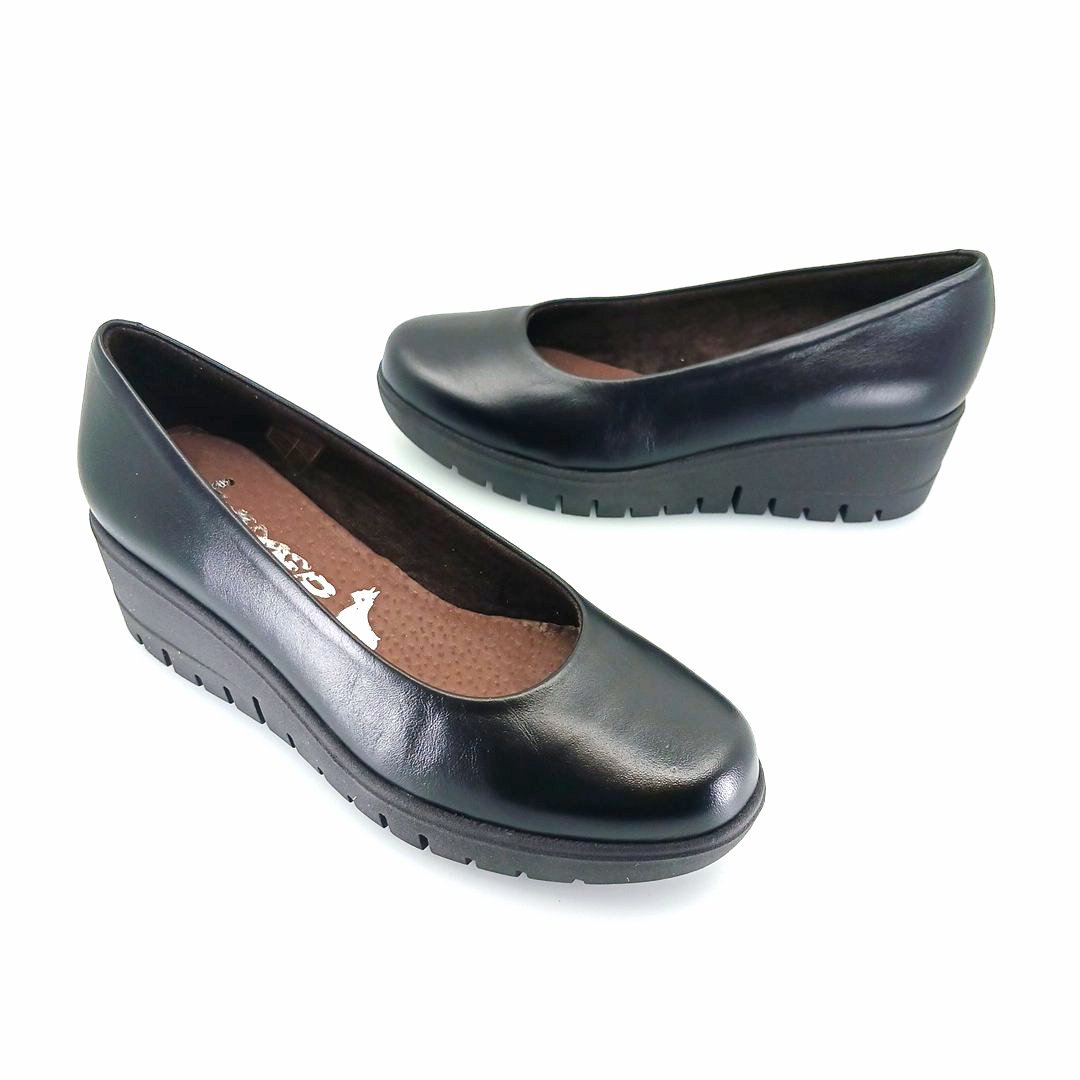Boxer 98341 (μαύρο) platform ballerinas