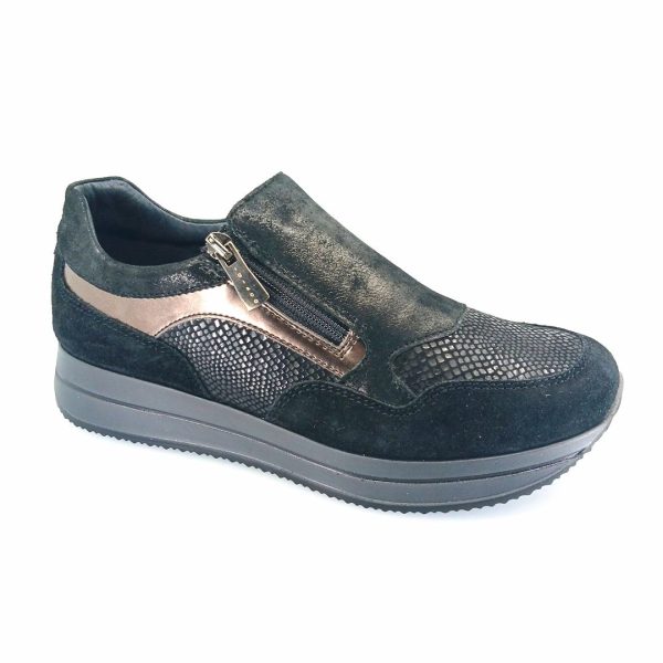 igi&co 4144911 (μαύρο) γυναικεία sneakers