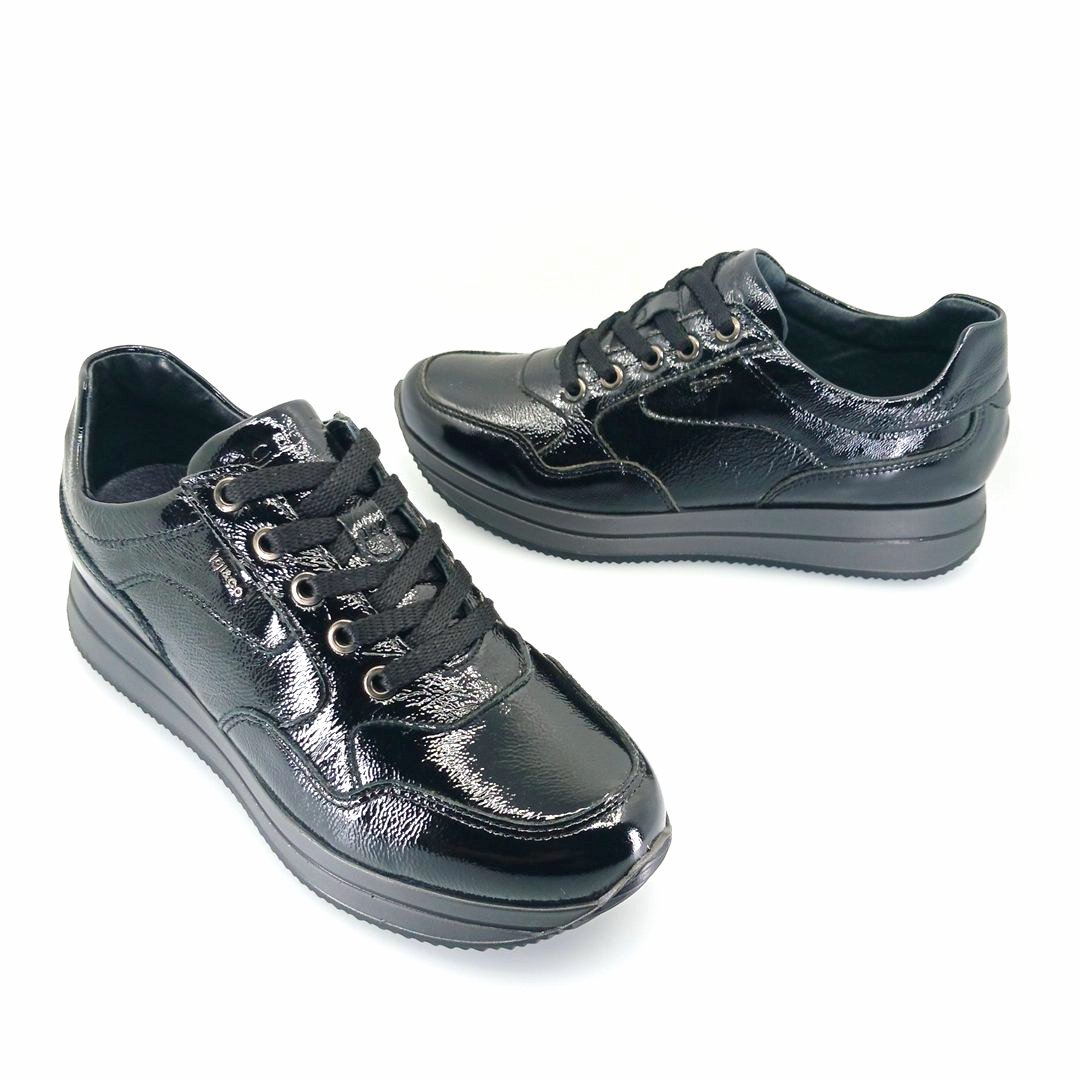 igi&co 4145000 (μαύρο λουστρίνι) γυναικεία sneakers