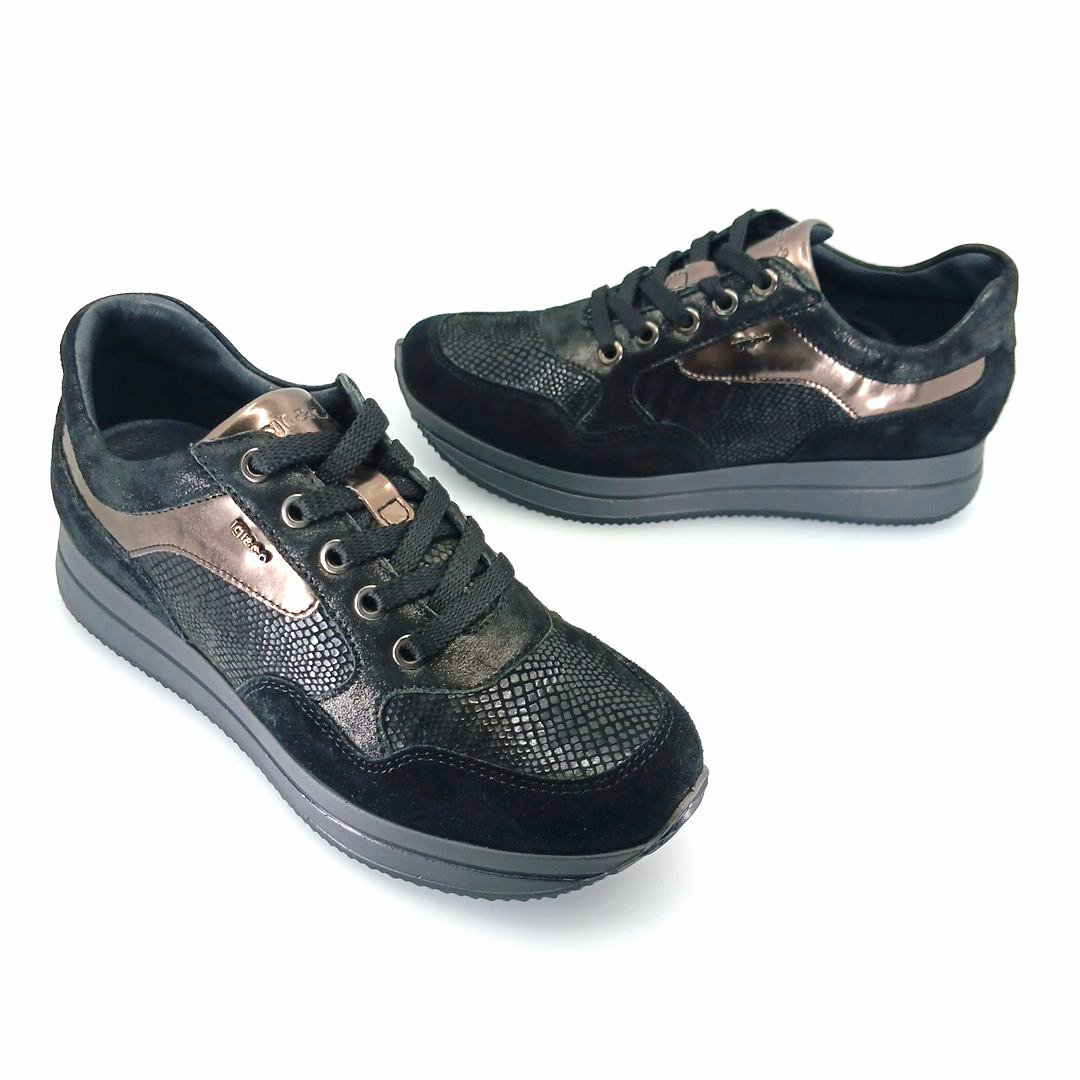 igi&co 4145011 (μαύρο) γυναικεία sneakers