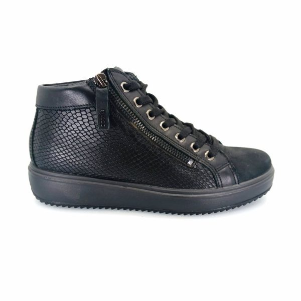 igi&co 4151100 (μαύρο) sneaker ankle boots