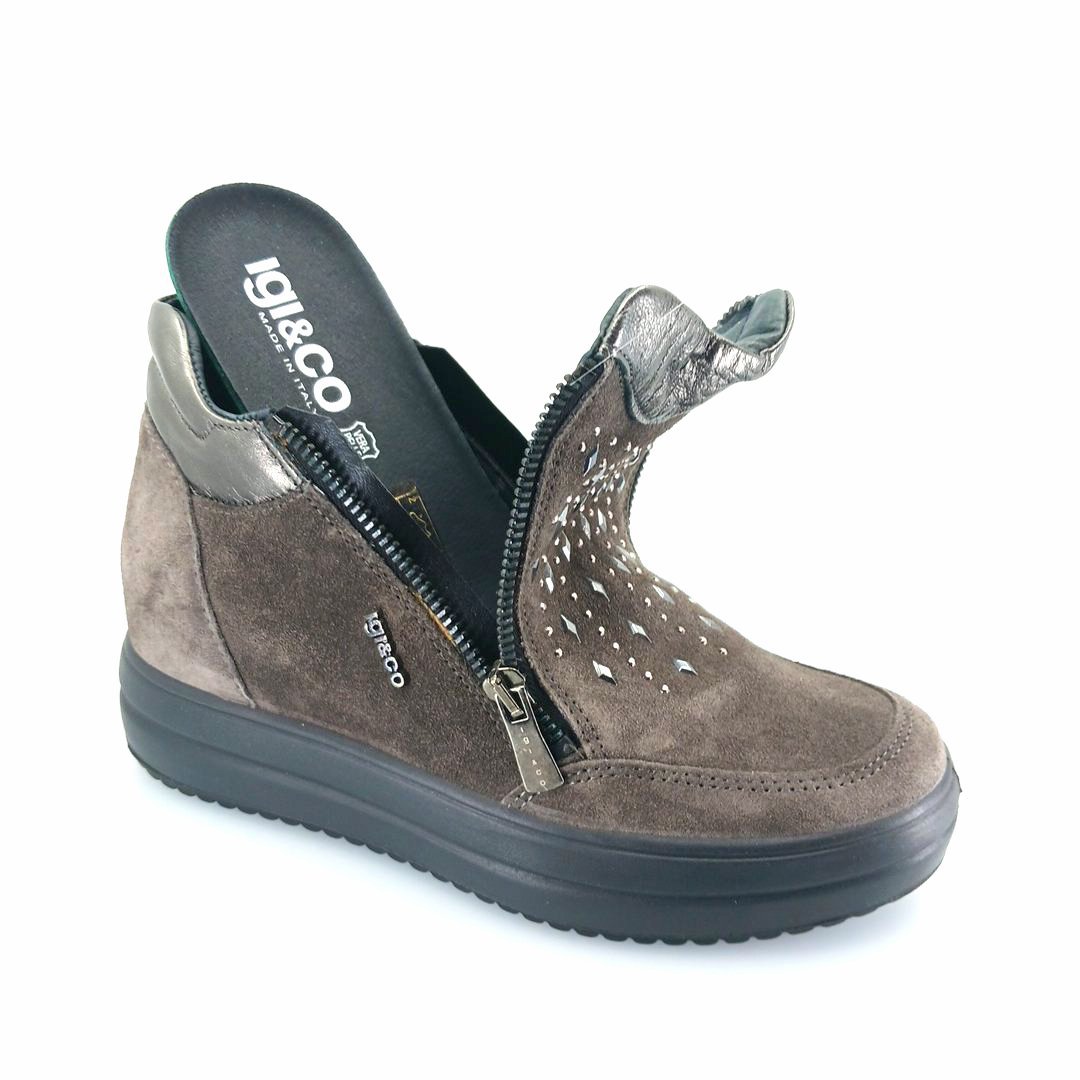 igi&co 4153811 (γκρι) sneaker ankle boots